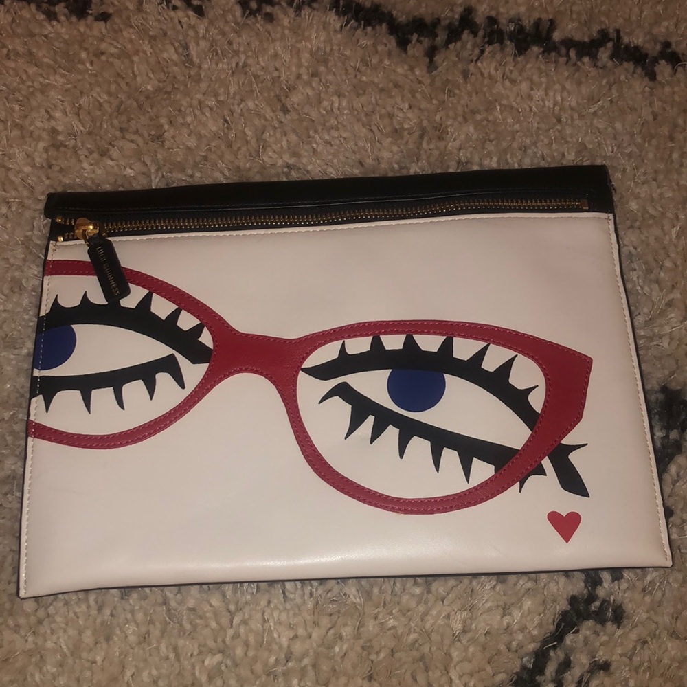 Lulu Guinness glasses Clutch purse